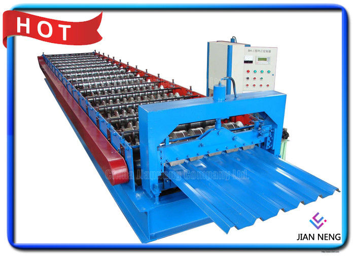 เหล็กชุบสังกะสีเหล็กลูกฟูก Standing Seam โลหะหลังคาด้วย Decoiler ไฮดรอลิก