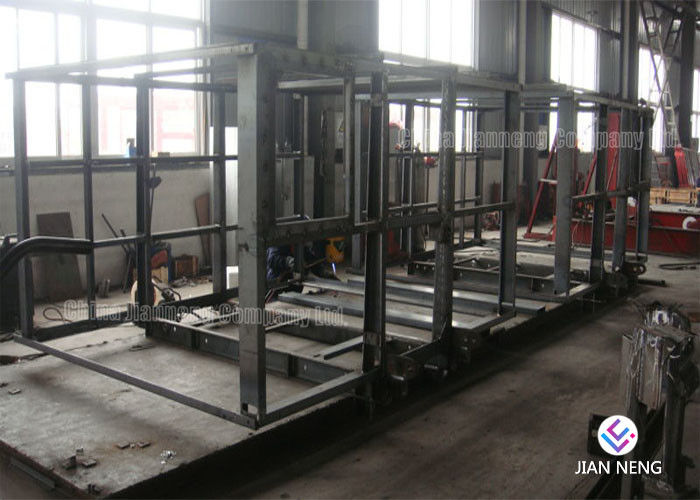 Thicker Antiskid Q235 งานก่อสร้าง Stair Tower Cage Multi Colour