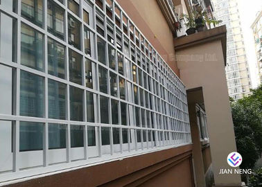 6063 T5 Aluminium Frame Casement Windows , Sliding Window With Protective Guard